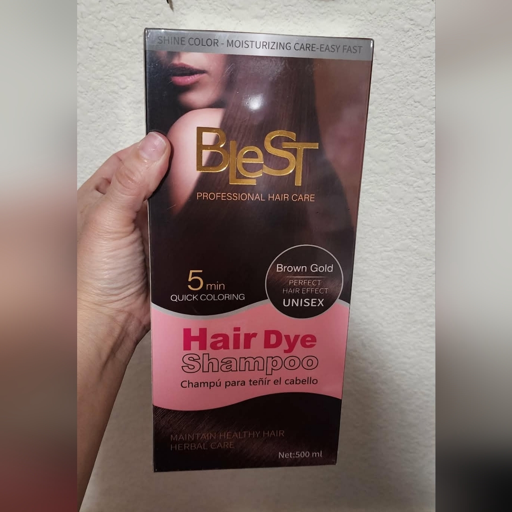 Brown Gold Hair Dye Shampoo